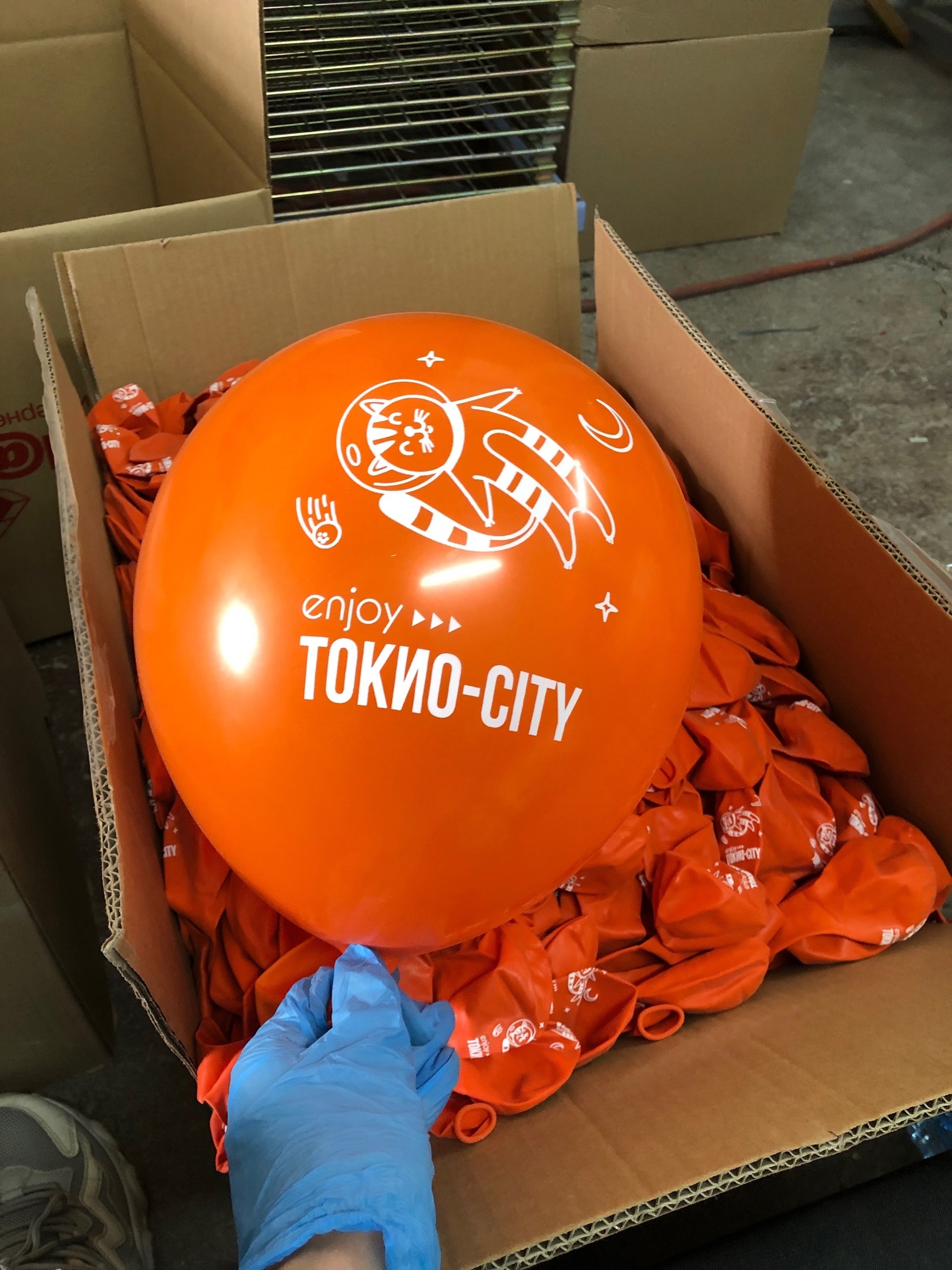 Как выглядит шар 1102-1357 Orange реальное фото с печатью от FARADAY_PROMO