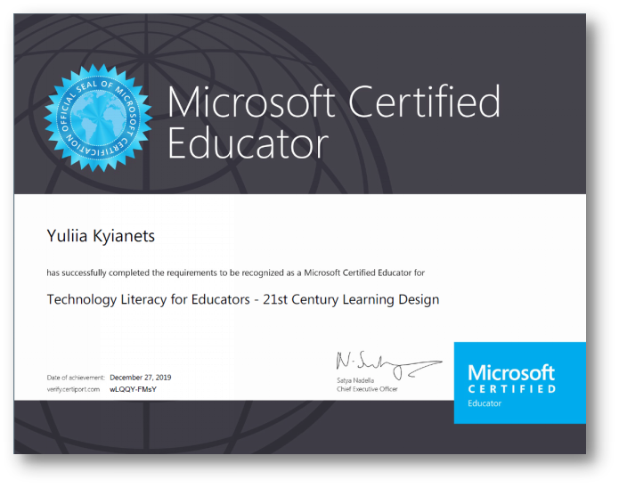 Microsoft Certified Educator