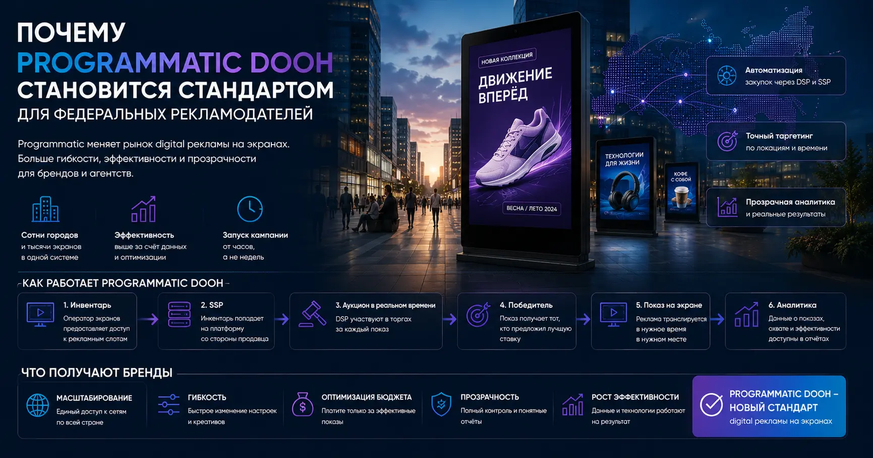 Почему Programmatic DOOH становится стандартом для федеральных рекламодателей