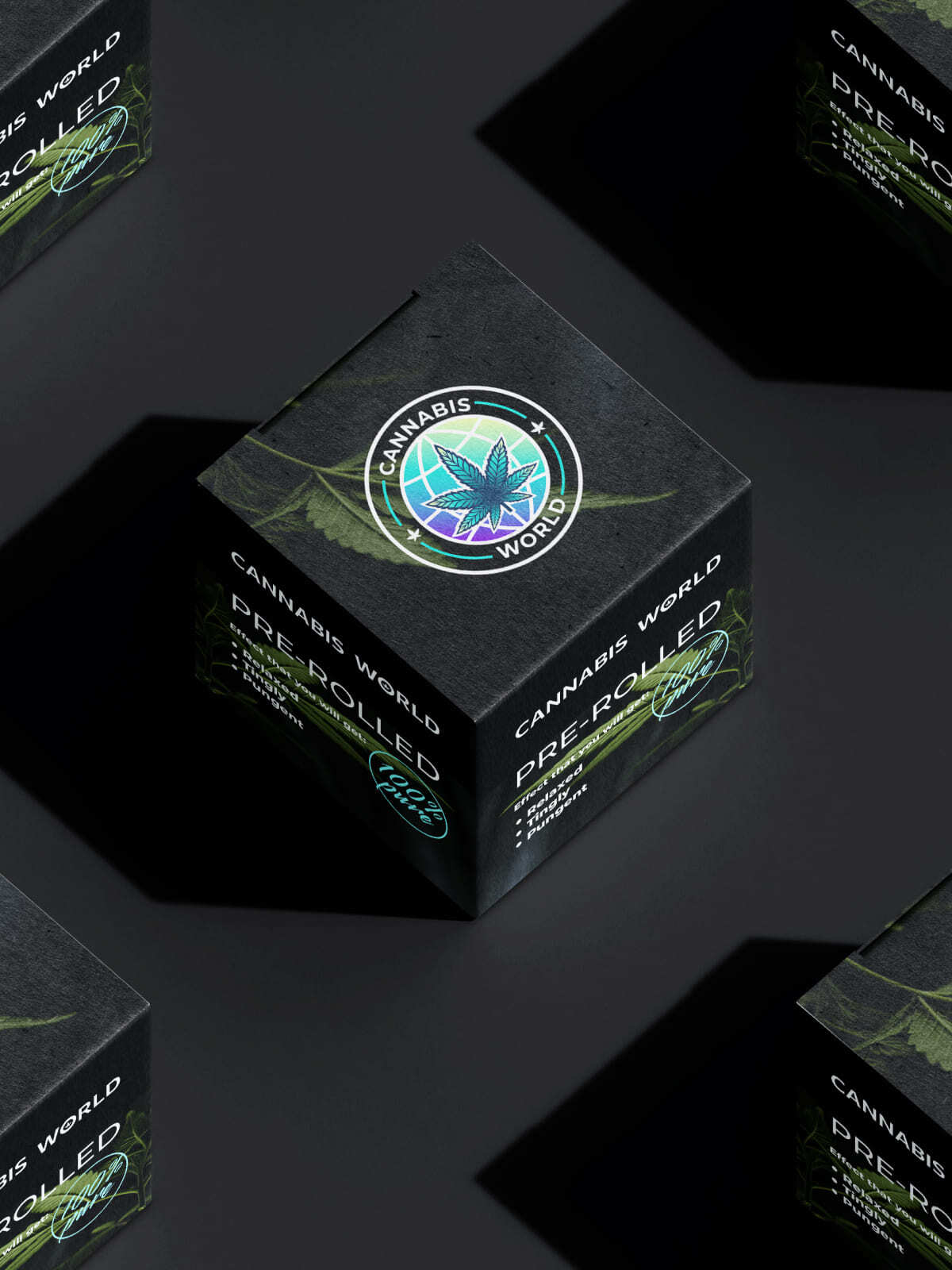 Ребрендинг Cannabis World: логотип, фирменный стиль, оформление соцсетей