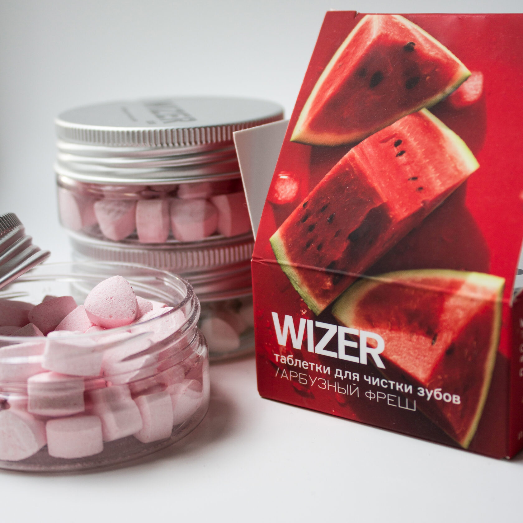 Зубная паста в таблетках Wizer "Арбузный фреш"