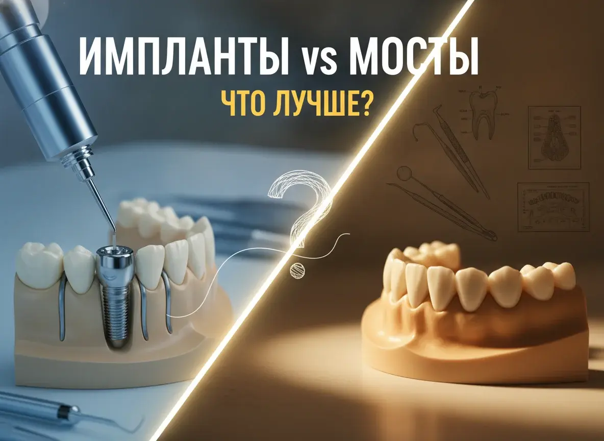 Импланты или мосты: что лучше — сравнение, плюсы и минусы | «Ваше Здоровье»