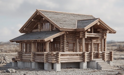 дом на железобетонных сваях