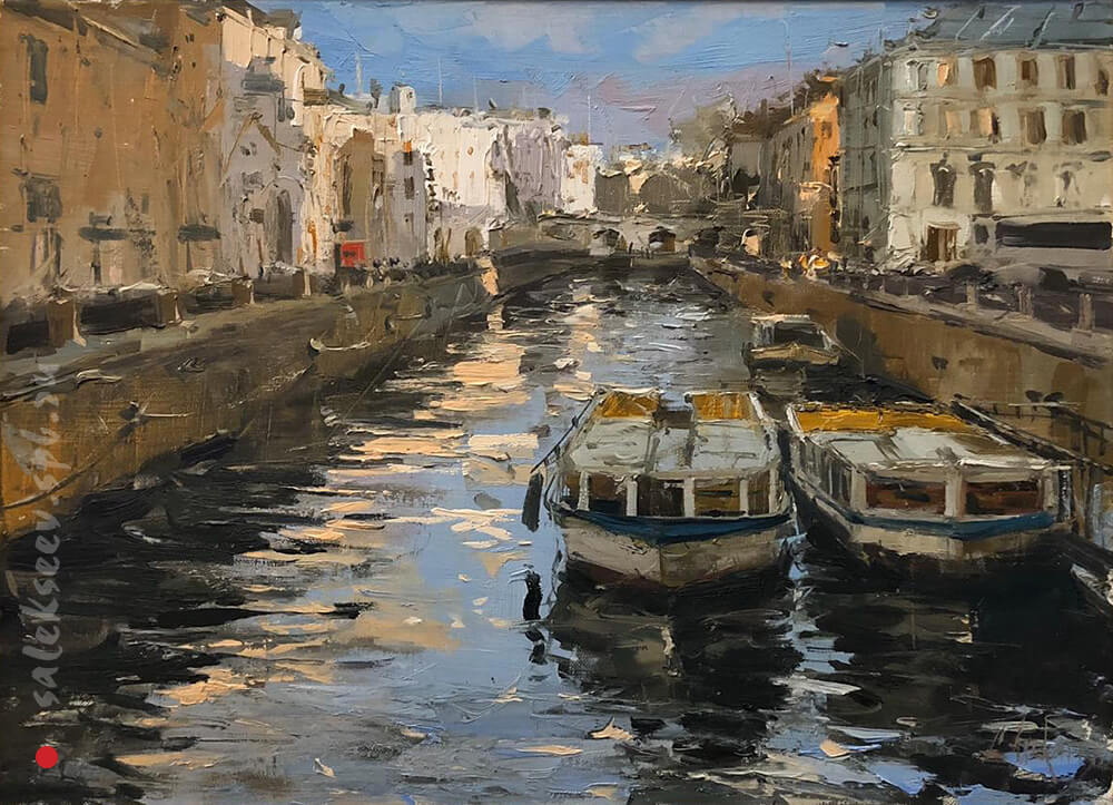 On the Griboyedov Canal. 2015. Oil on canvas, 50x60 cm