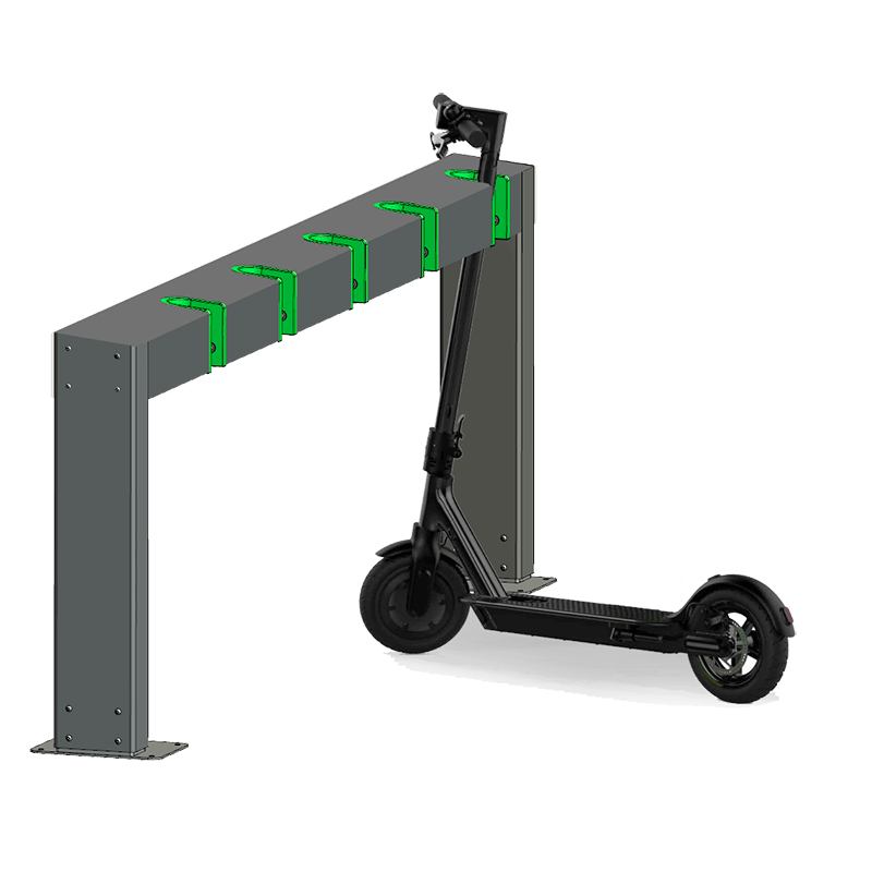 Док 5. Зарядная конструкция для самокатов. Подзарядка/хранение самокатов.