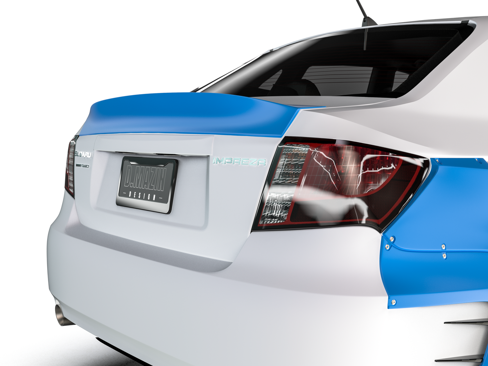 FENDERIST SPEC S REAR SPOILER SUBARU IMPREZA GE 07-12