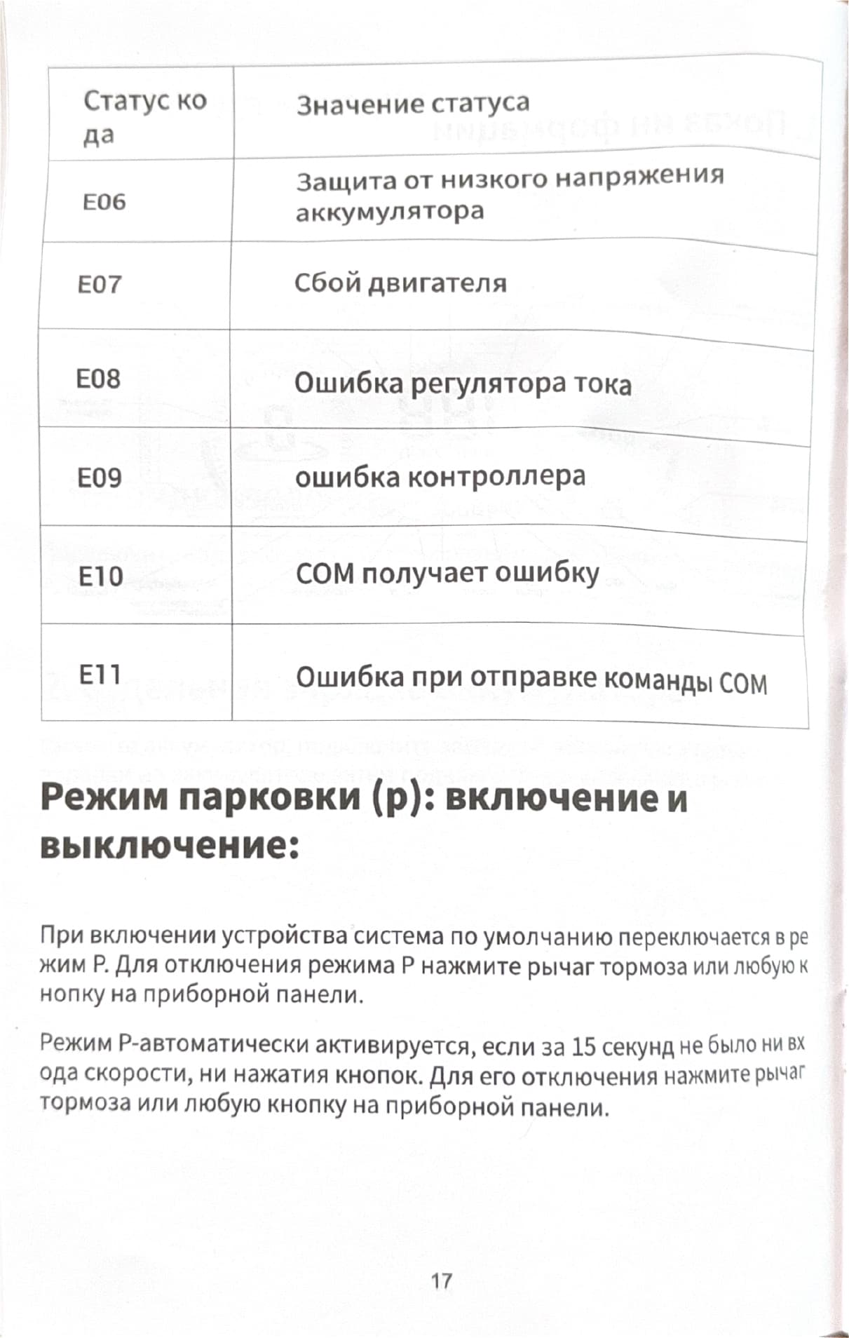 Инструкция к электропитбайку Kugoo Wish 01 Max