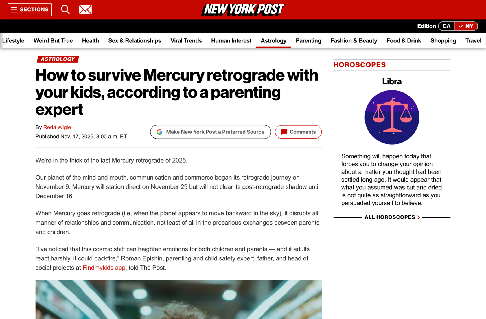 Nypost - findmykids