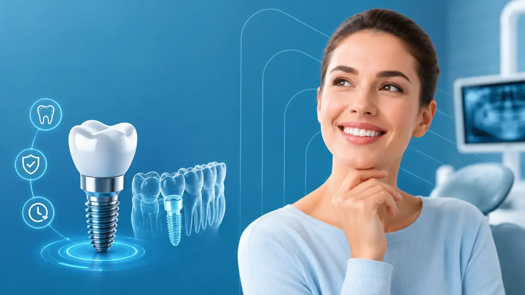 Врач-имплантолог GoodSmile проводит консультацию по имплантации зубов в Балашихе