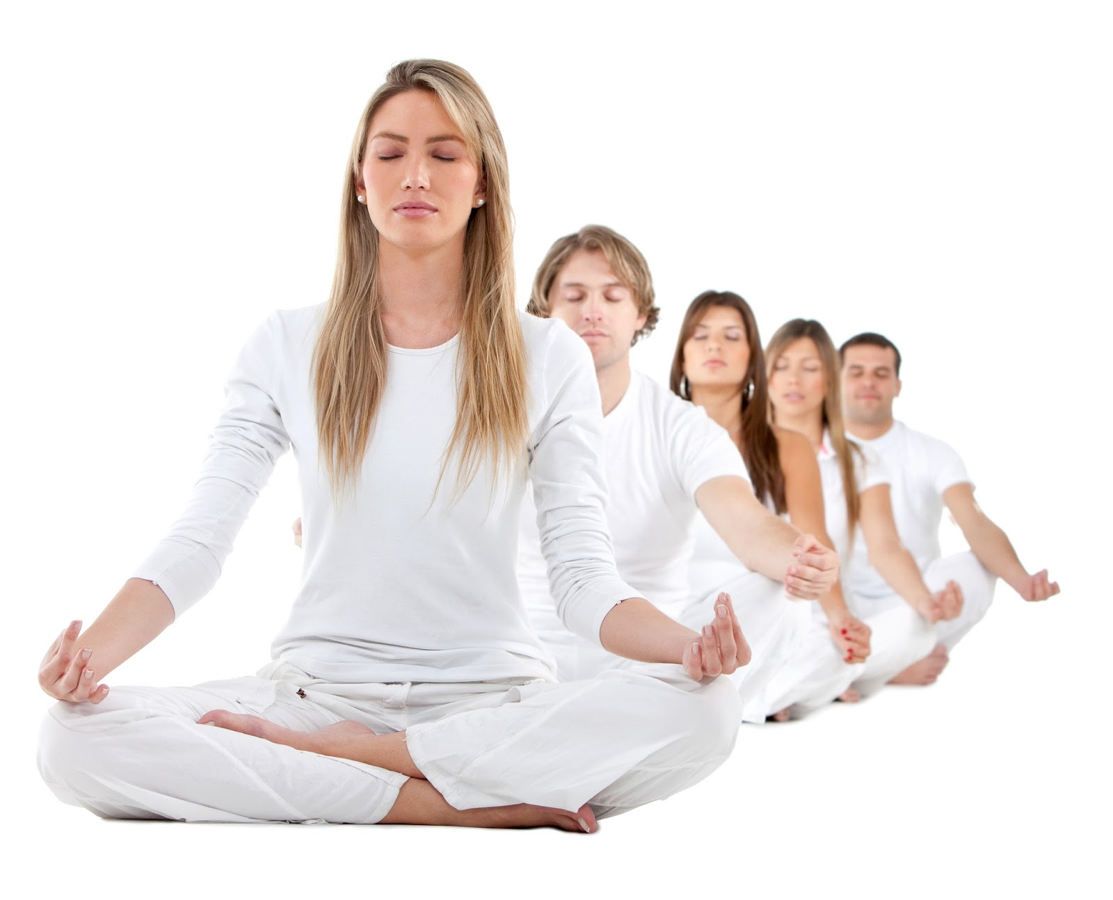 Упражнения для группы людей. Медитирует на белом фоне. Медитация на белом фоне. Группа людей медитируют. Йоги на белом фоне.