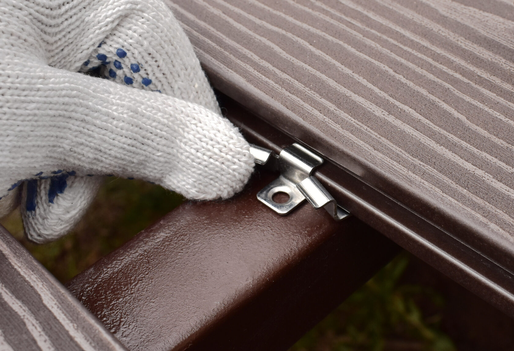 UNODECK. Кляймер из нержавеющей стали для крепления террасной доски