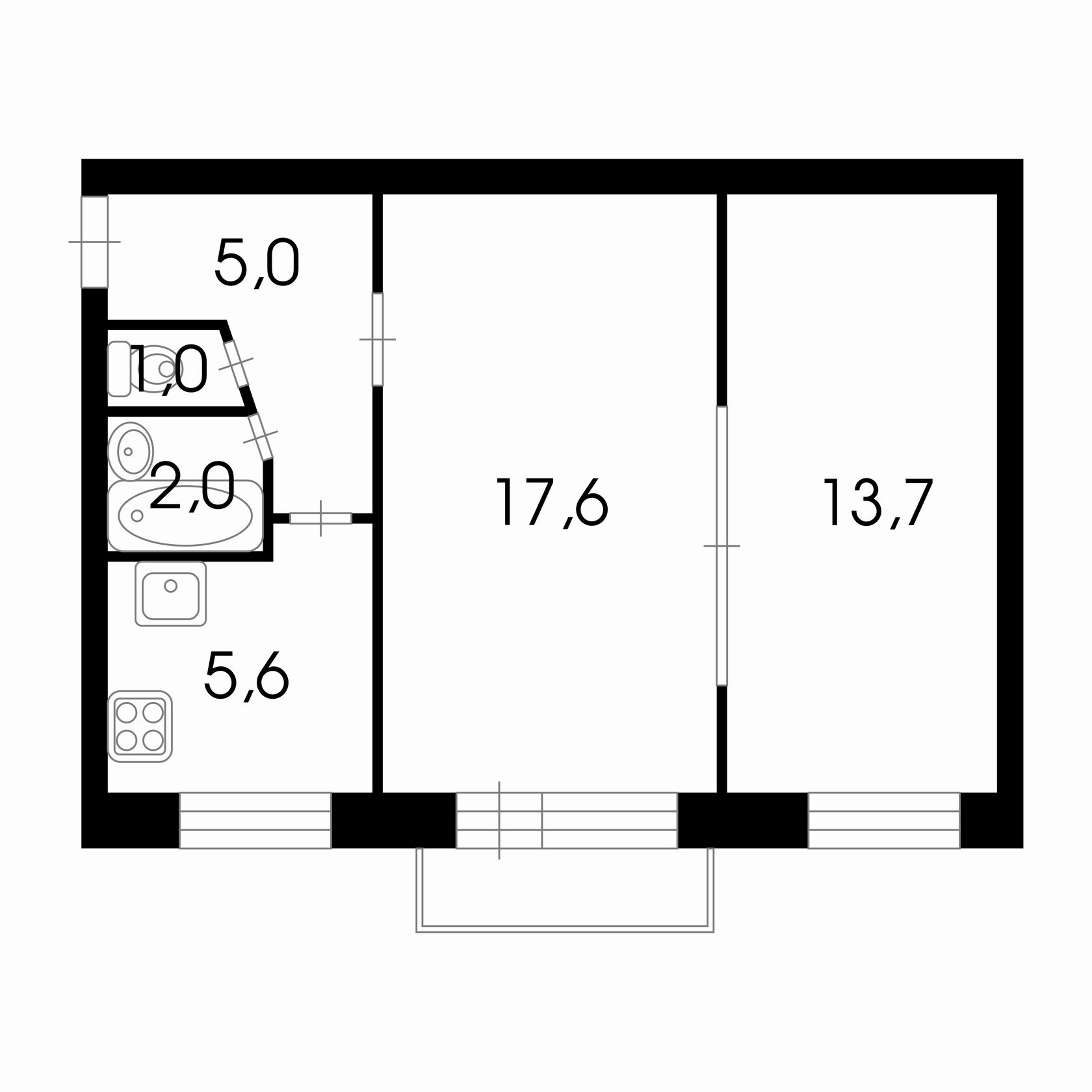 Купить уютную двухкомнатную квартиру в Московском районе, проспект ...