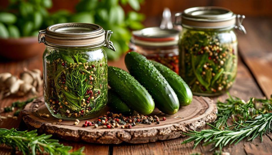 Маринованные огурцы на зиму с уксусом и тархуном