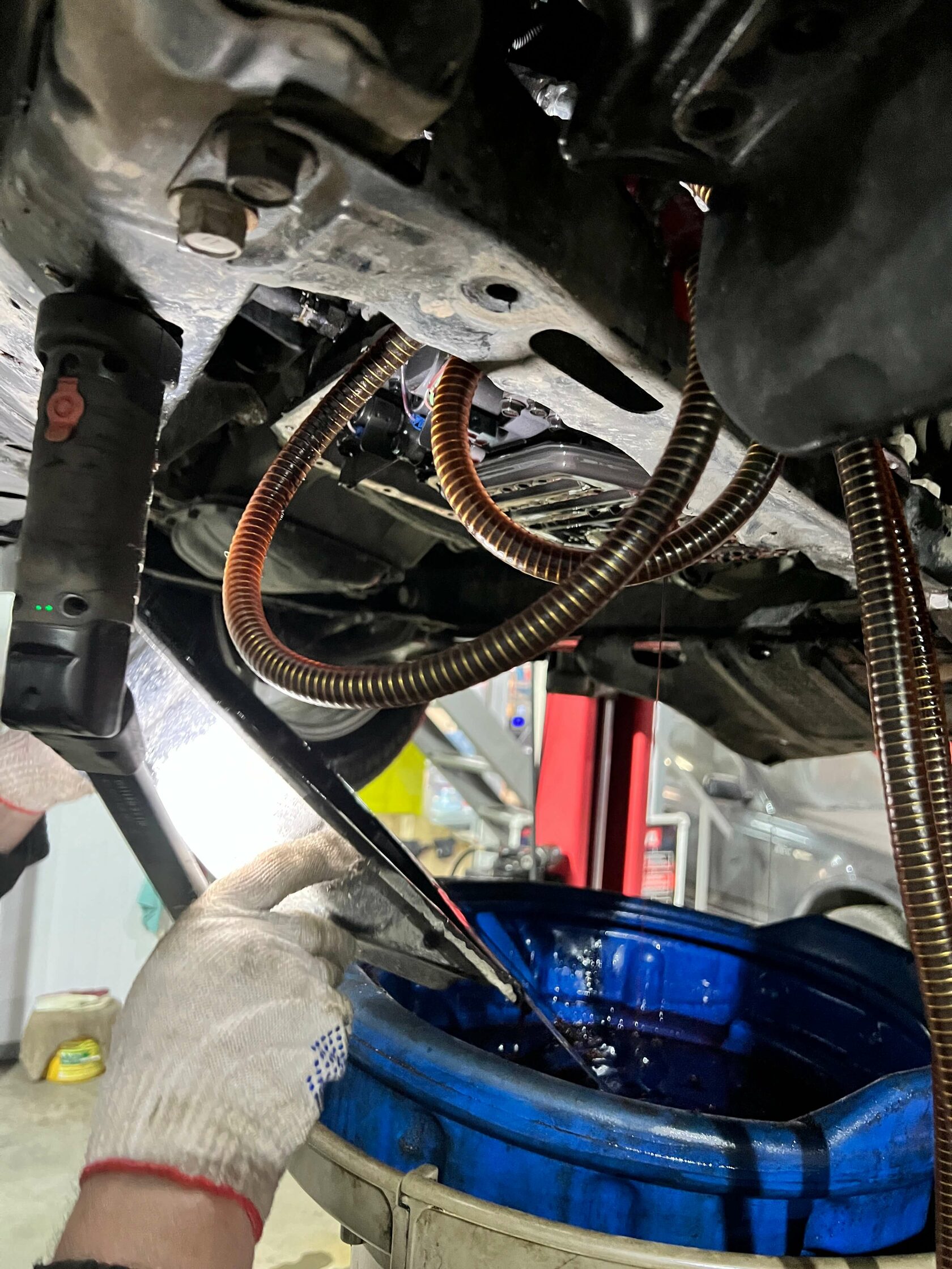 Снятие поддона вариатора Aisin