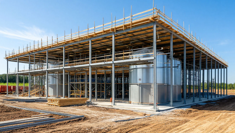 Строительство производственно складских помещений