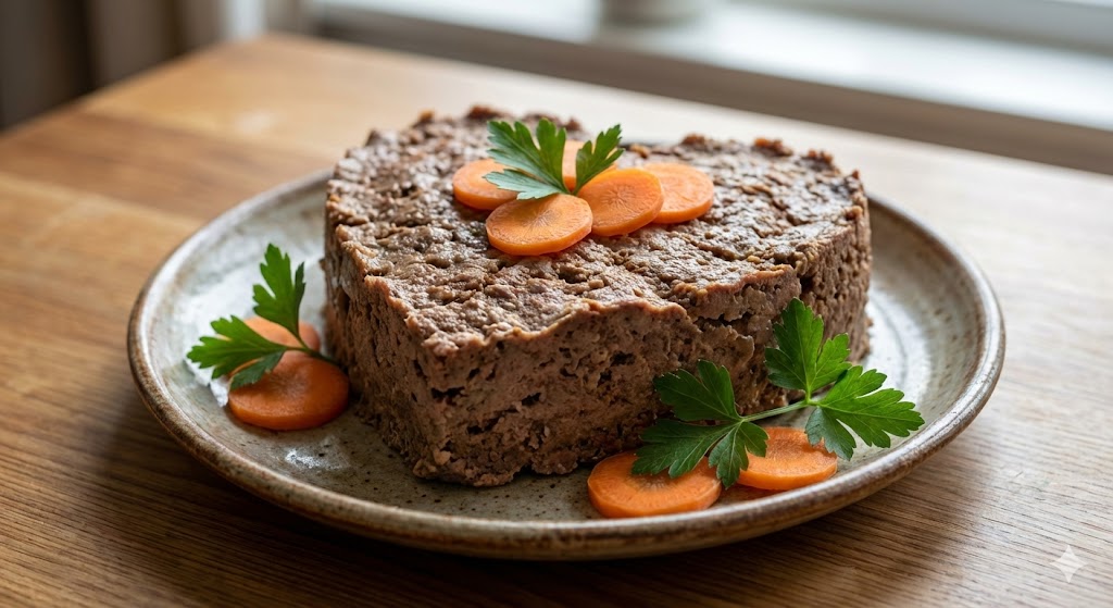 Домашний печеночный торт для собак и кошек с морковью