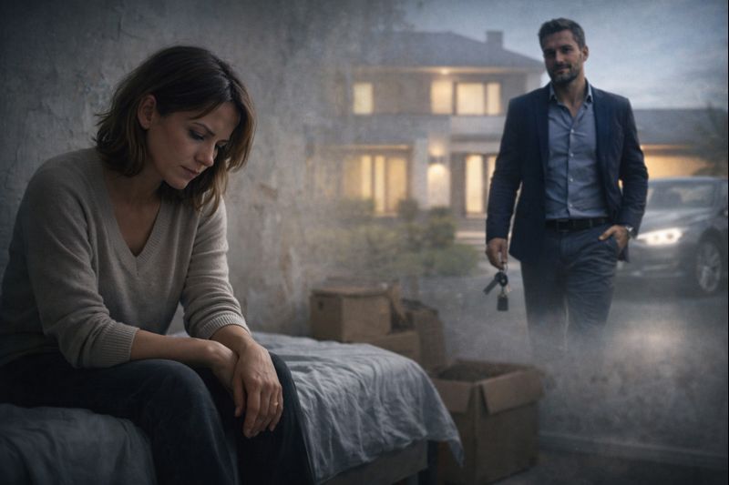 Женщина после развода осознаёт потерю имущества и жилья из-за мирного соглашения