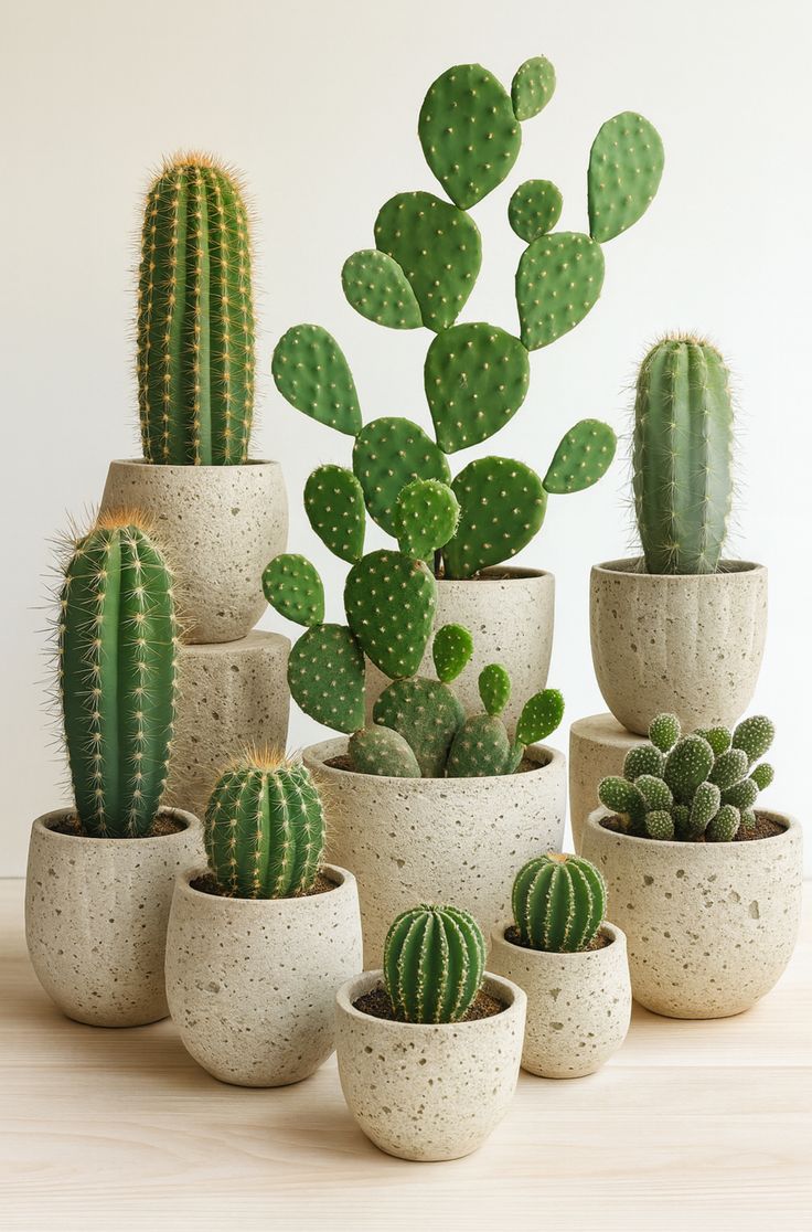 Potted plant on wooden shelf