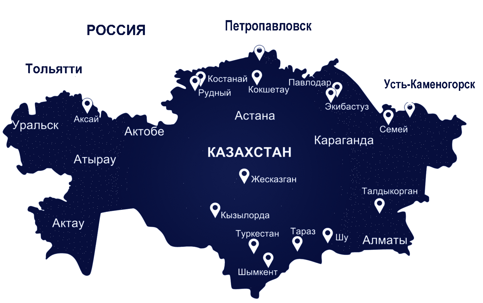 Казахстан входит в число. Казахстан на карте.