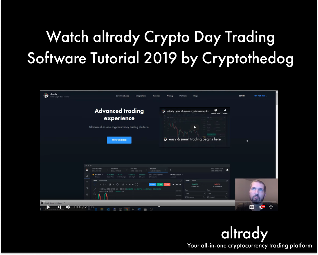 Watch Cryptothedog’s altrady tutorial & other crypto videos