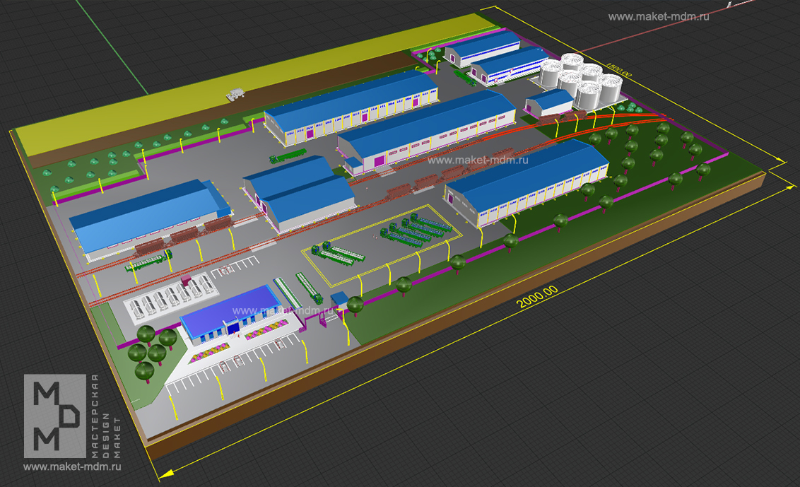 макет базы Фосагро регион