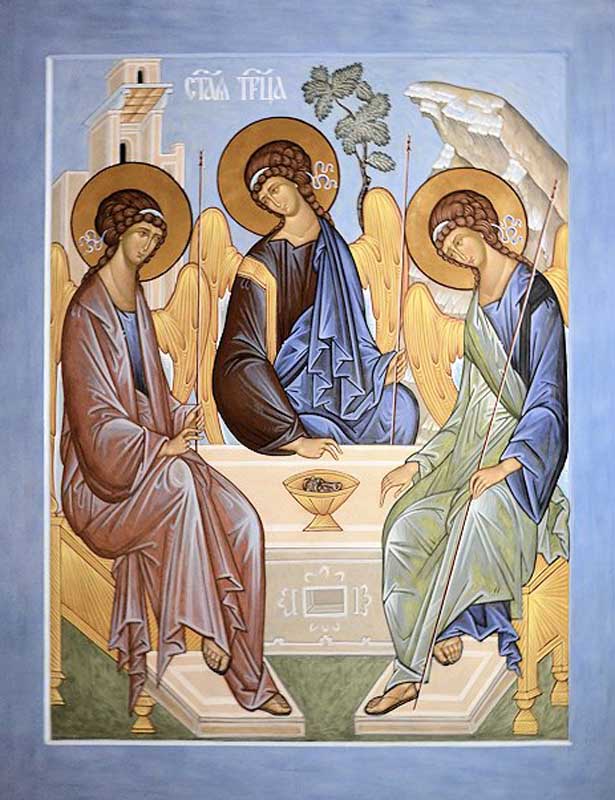 Три святое святая троица. Архимандрит Зинон Троица. Архимандрит Зинон икона Троицы. Пресвятая Троица Ветхозаветная. Троица Рублева икона.
