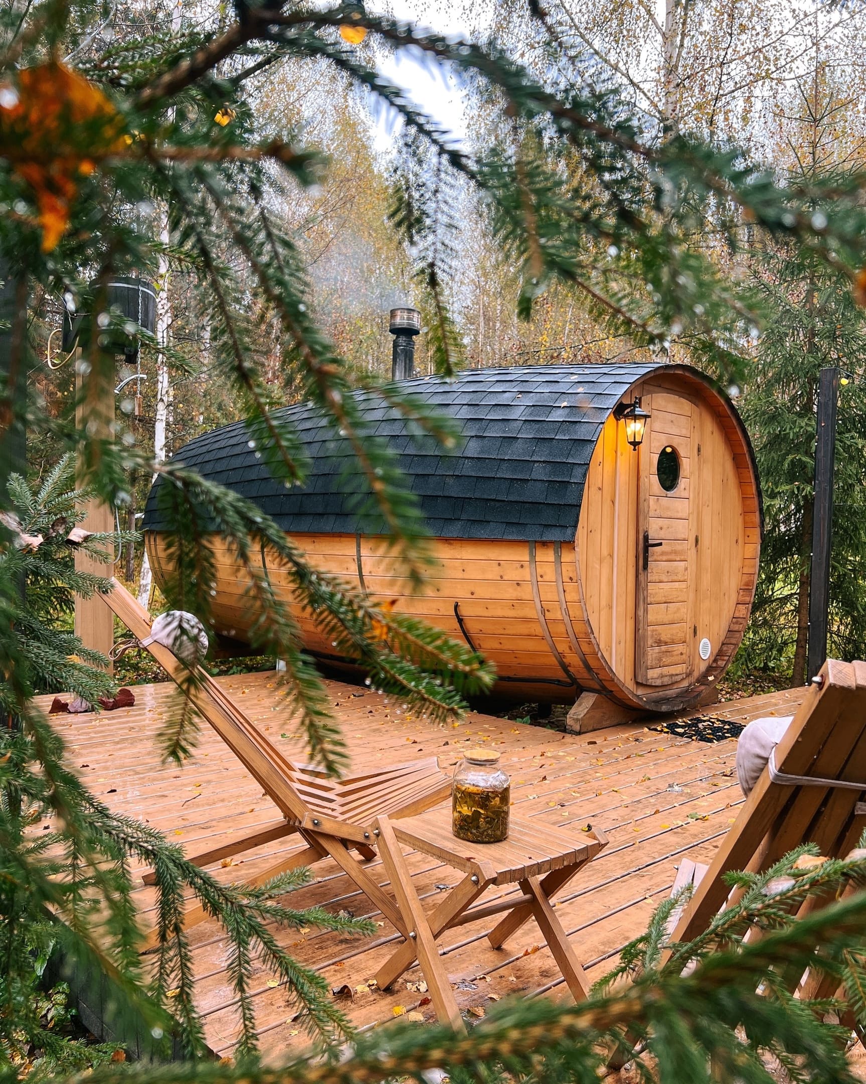 A-Frame в глэмпинг «Под кронами» в Подмосковье