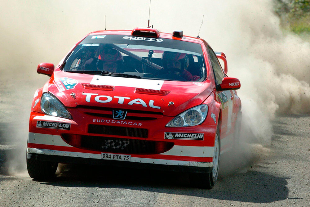 Маркус Гронхольм и Тимо Раутиайнен, Peugeot 307 WRC (994 PTA 75), ралли Новая Зеландия 2004