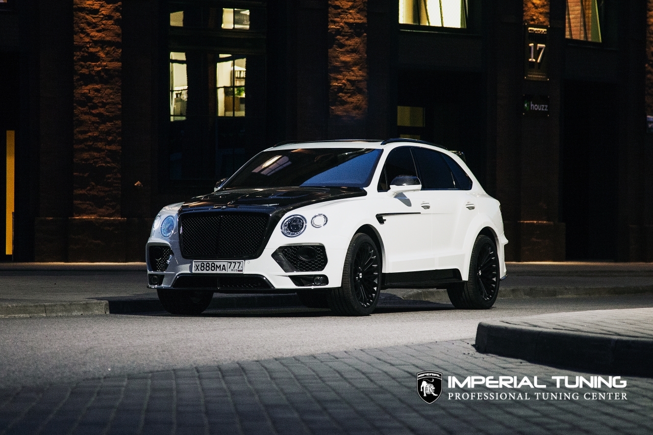 Bentley Bentayga Imperial Widebody White carbon — обвес Imperial Tuning