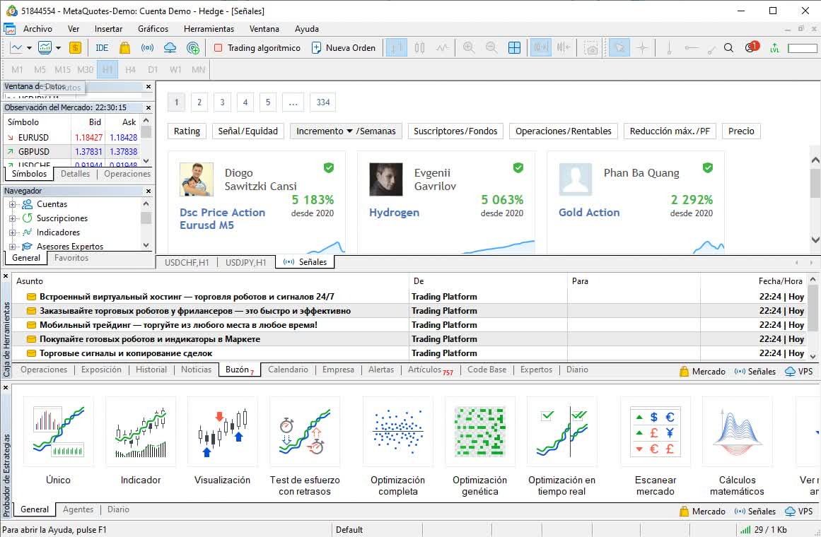 Mantener el control de las posiciones abiertas