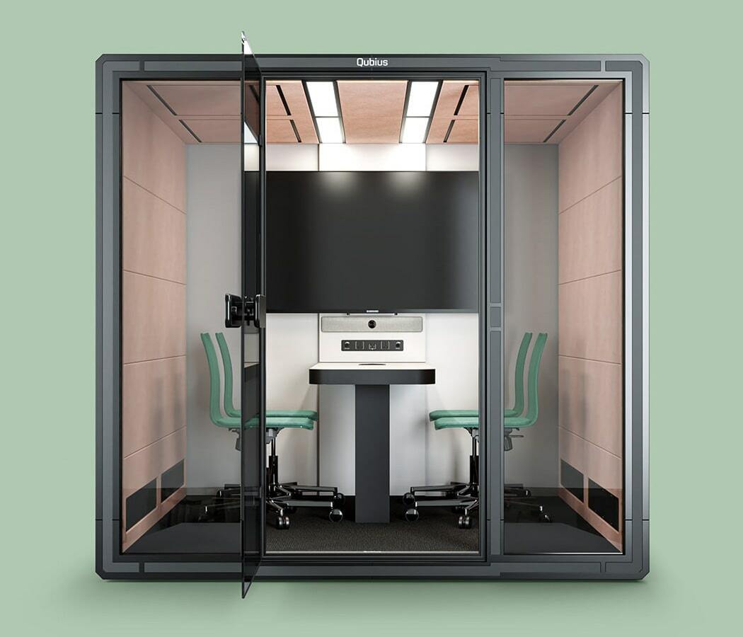 Office phone booth for calls, video conferences, meetings and rest in ...