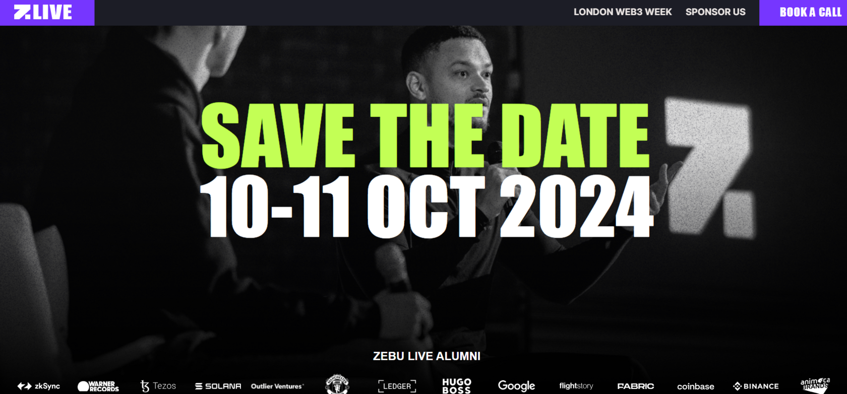 Zebu Live 2024 site