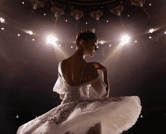 russian ballet dancer on a stage