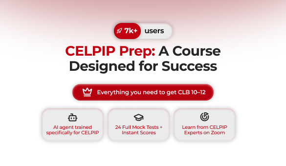 Online CELPIP Prep Course with Experts & AI Tools