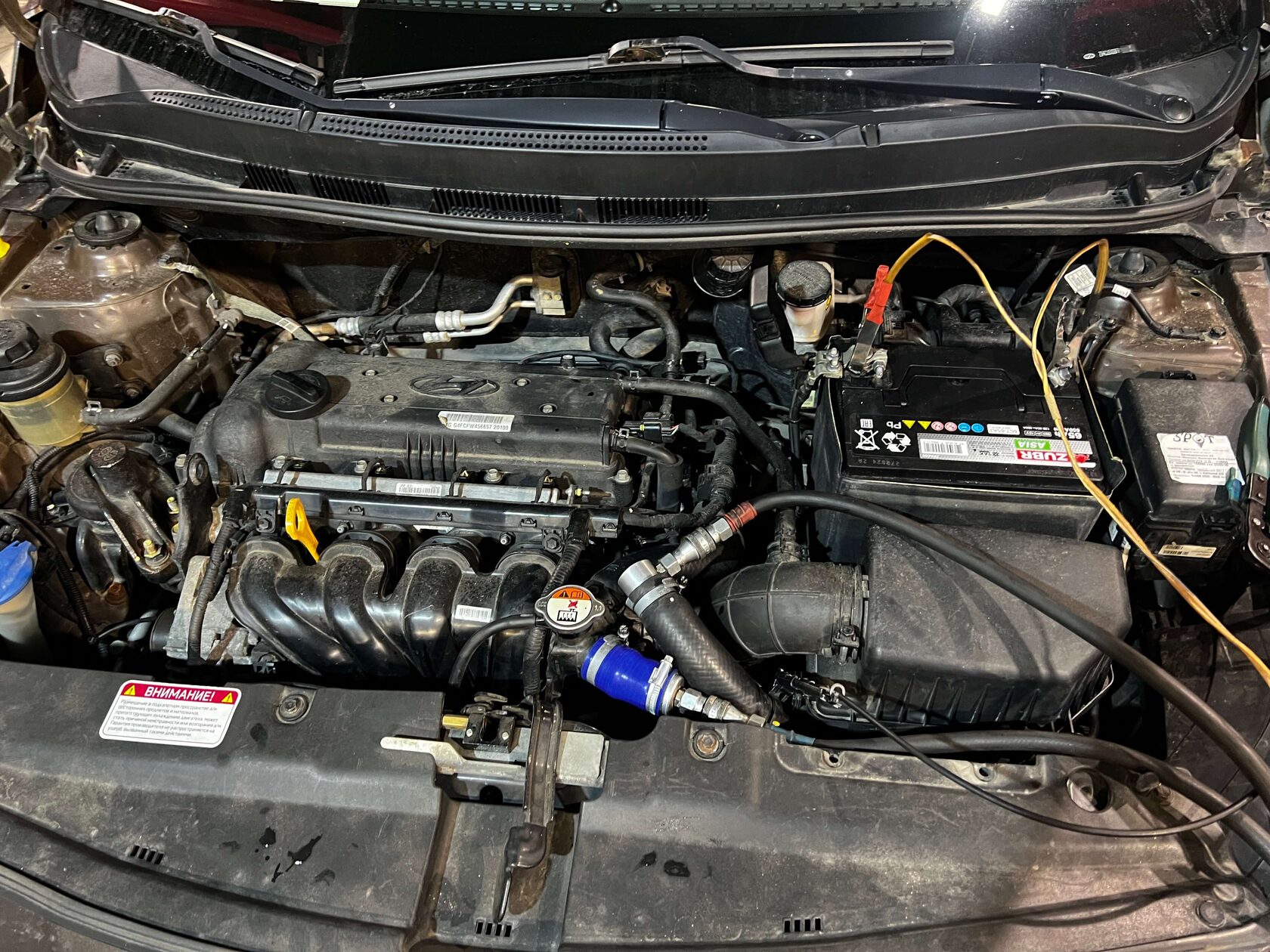 Аппаратная замена антифриза Hyundai