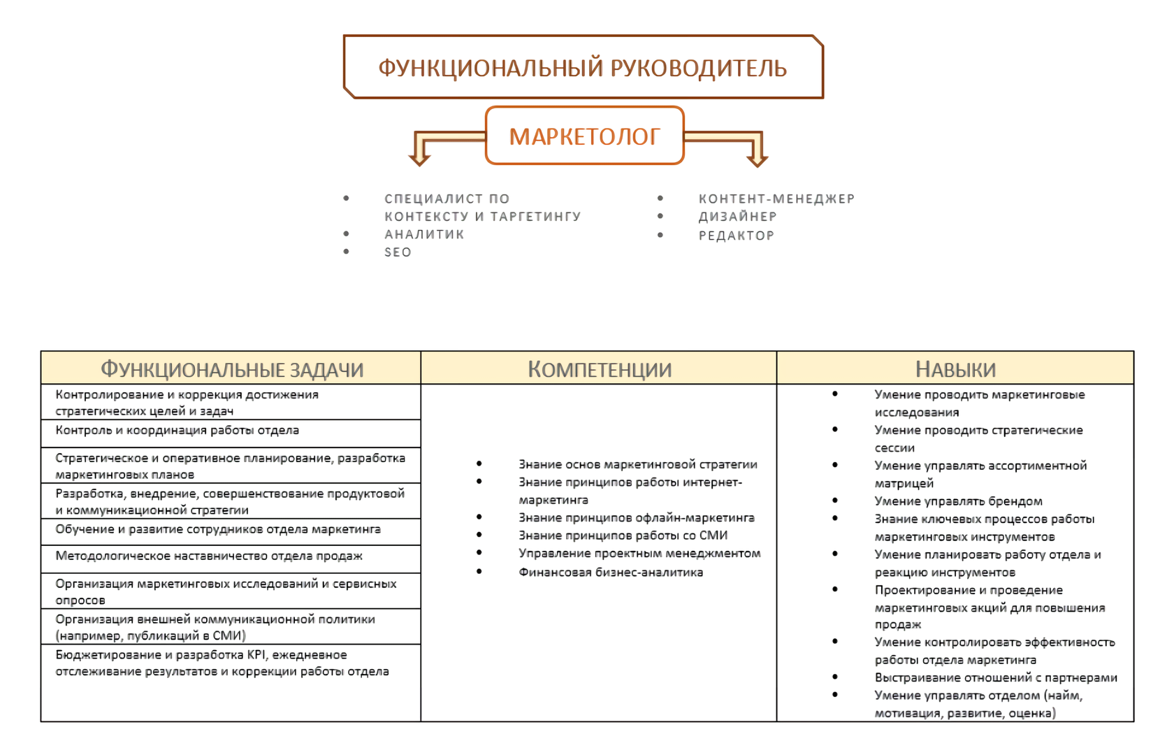 Развитие отдела маркетинга