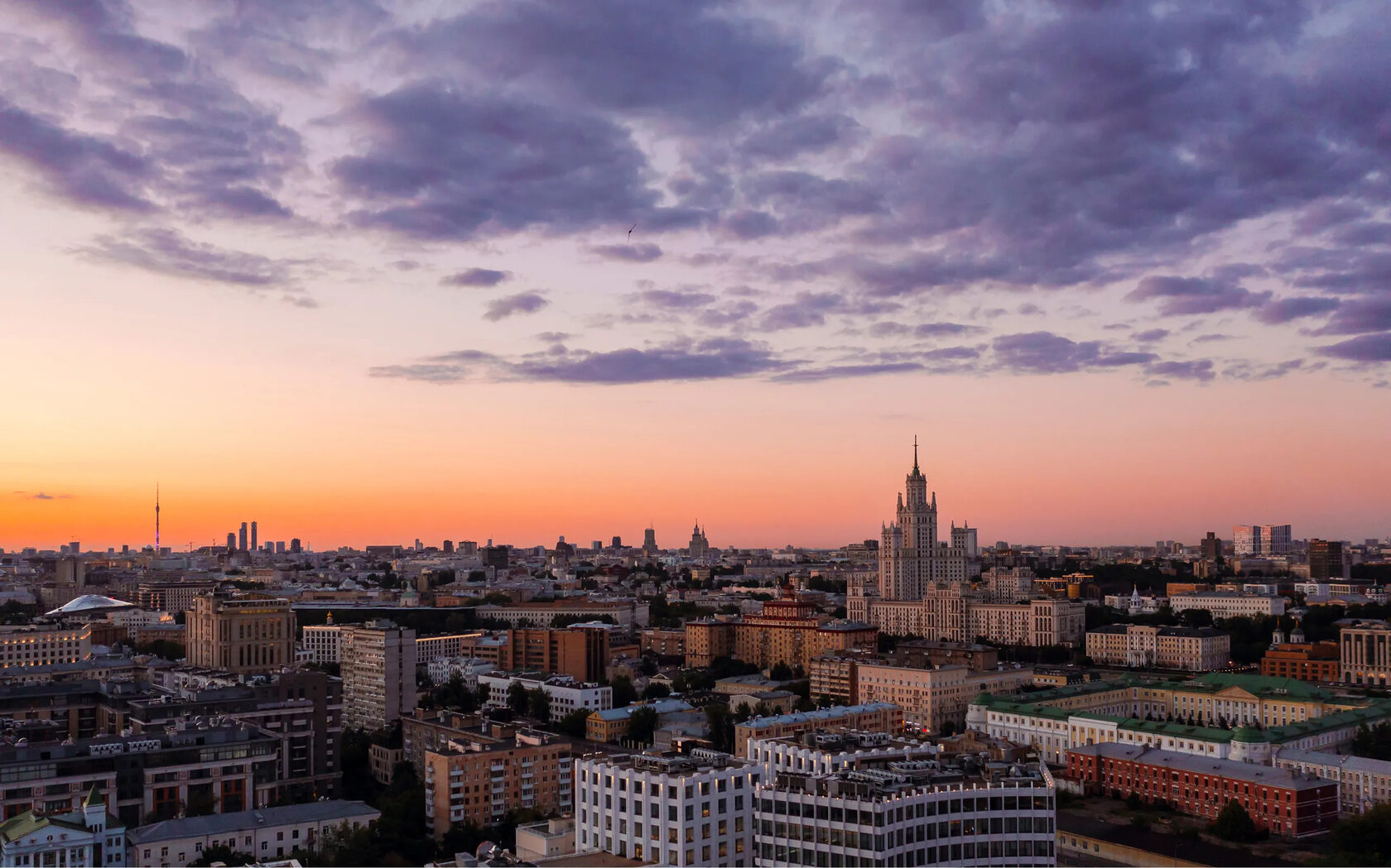 Вечерняя панорама Замоскворечья