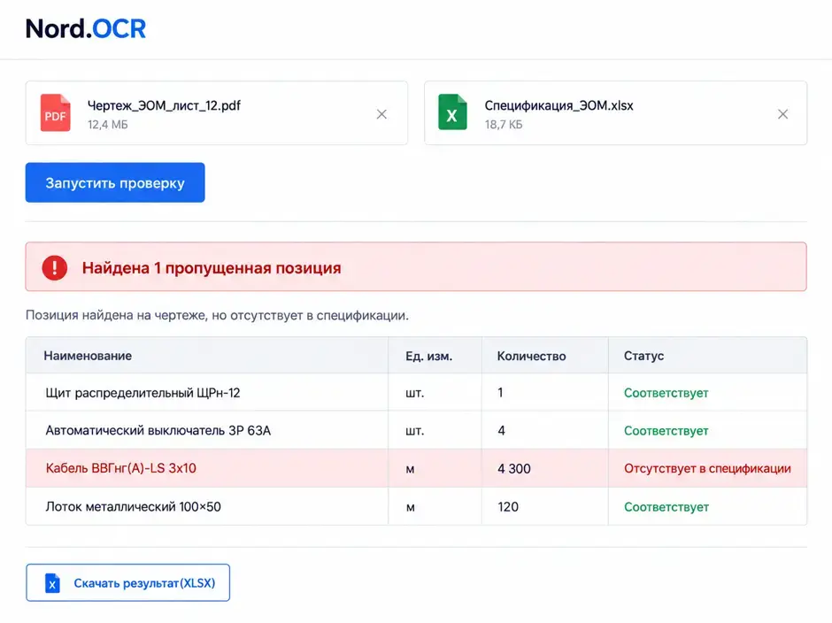Решение для обработки проектной документации