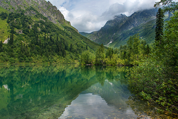 North Caucasus trekking .Kardyvach lake