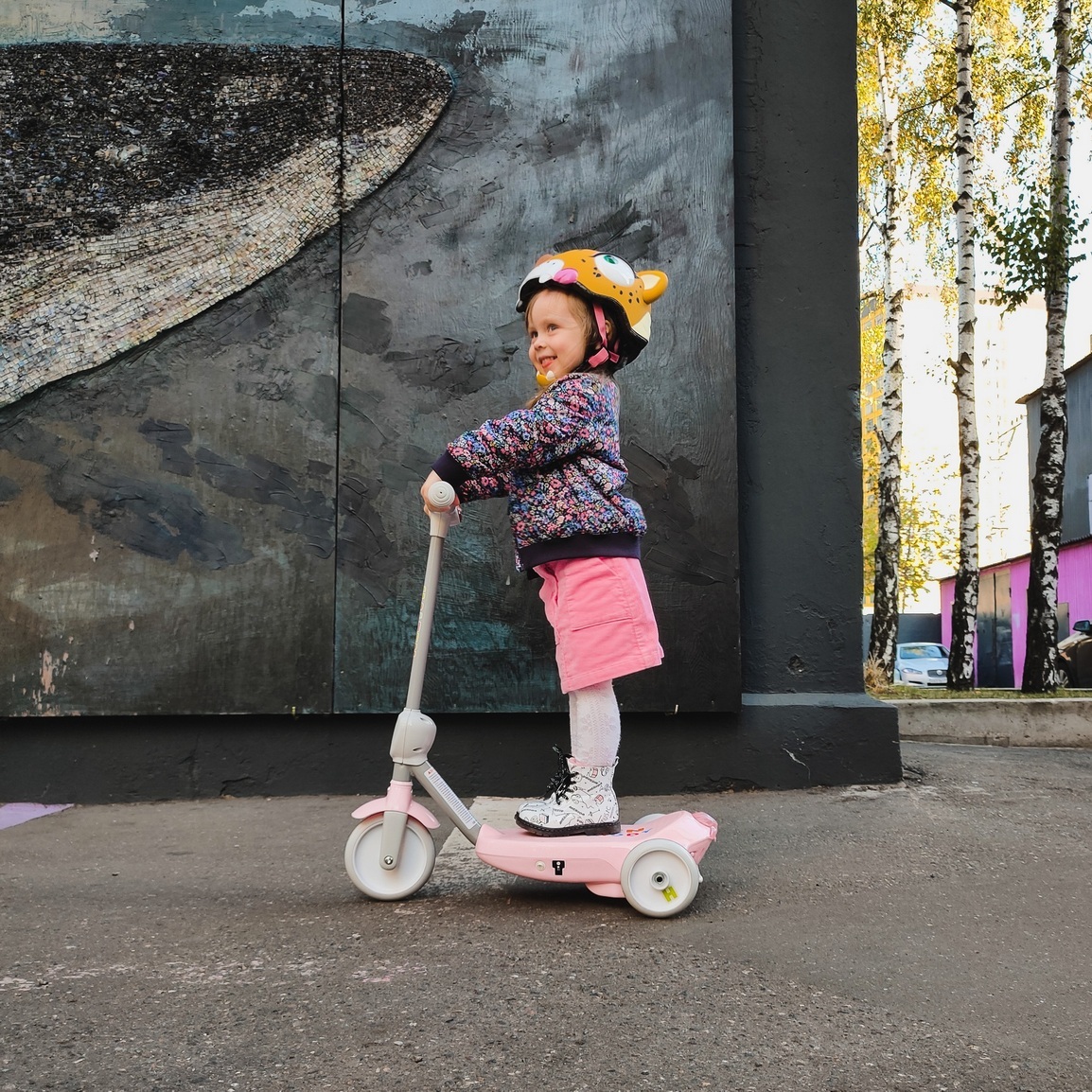 Механический самокат. Электросамокат для малышей halten Kiddy купить Сургут.