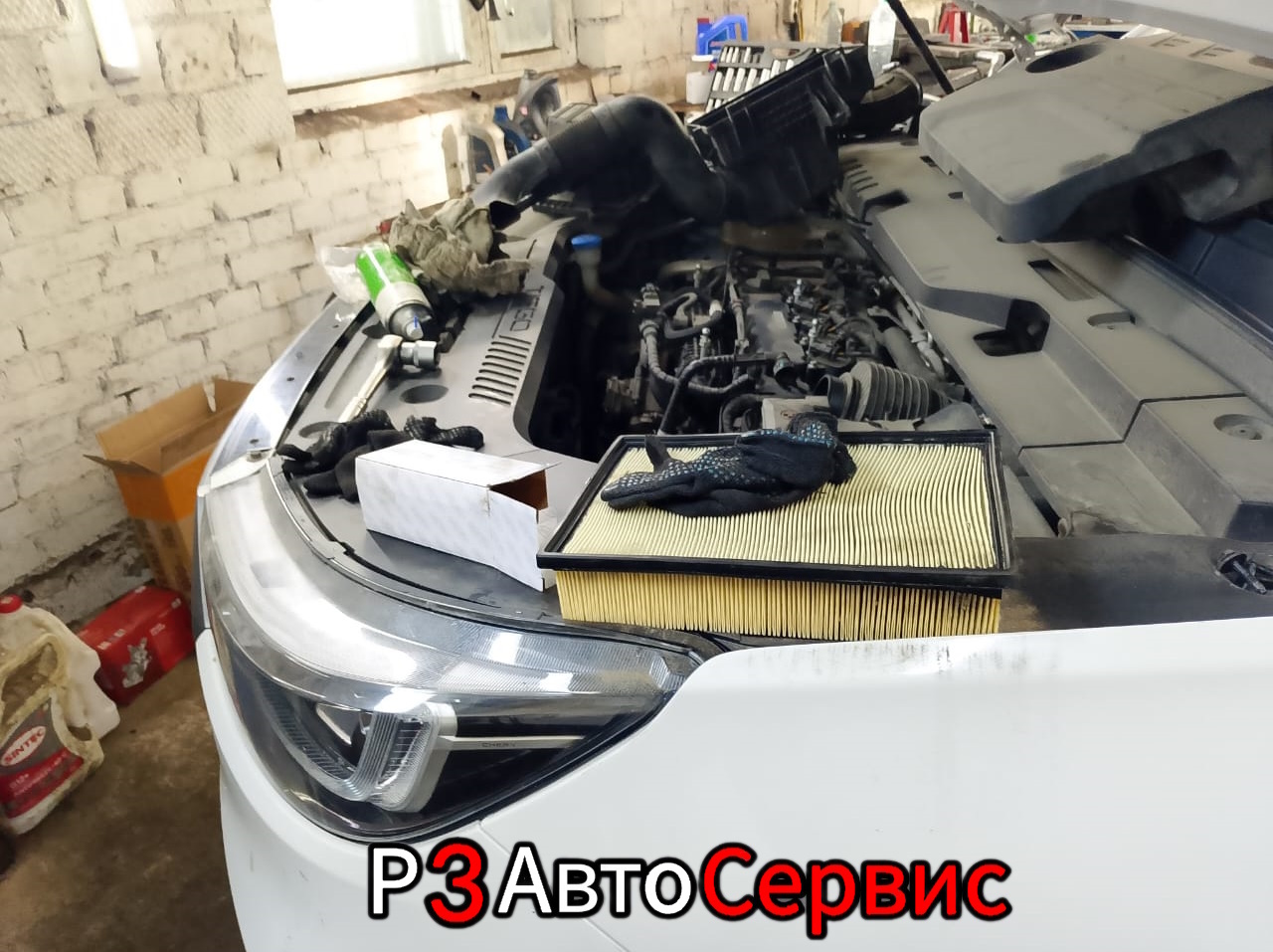 Chery Tiggo 8 2021 г.в. Техническое обслуживание.  Р3 Автосервис. 📍 Колпино, Рабочий пер. 3 🛠Техническое обслуживание.