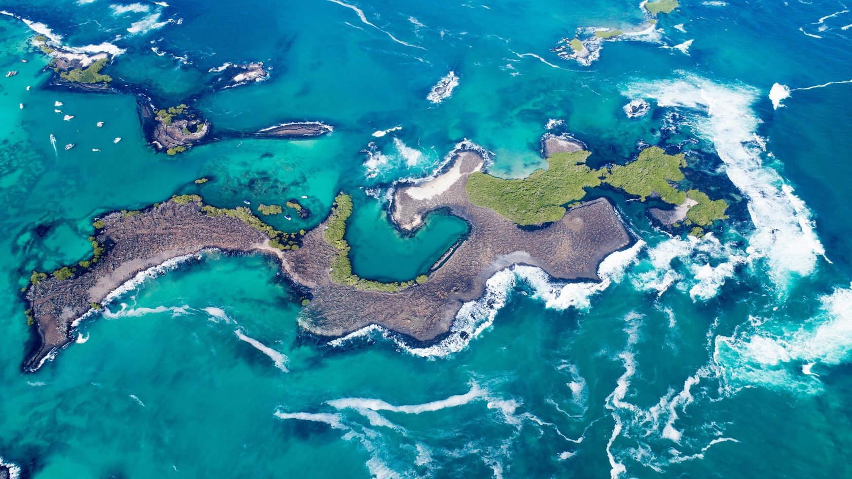 Галапагосские острова. Вид сверху