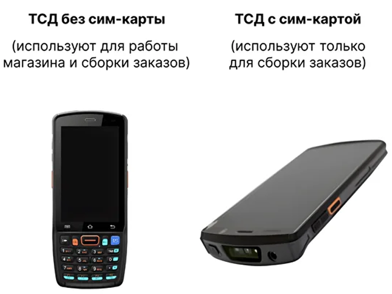Главный экран ТСД с приложением Магнит Сборщик
