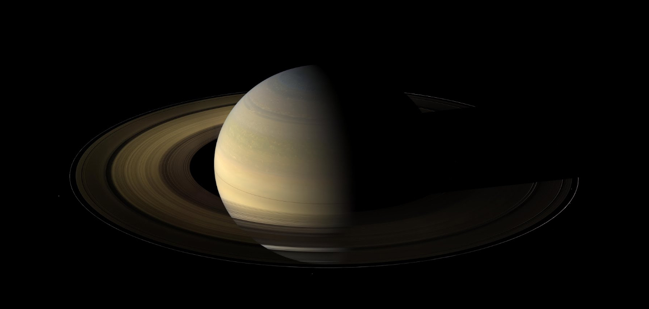 Снимок Сатурна с аппарата Cassini. Источник NASA.