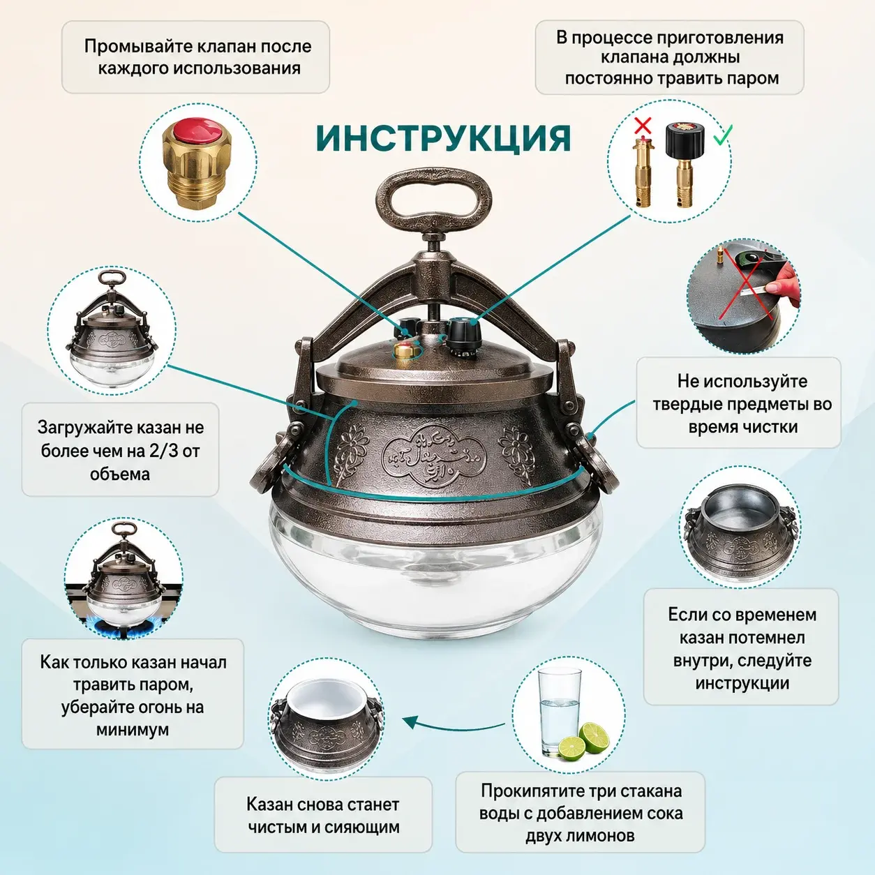 подготовка афганского казана к эксплуатации