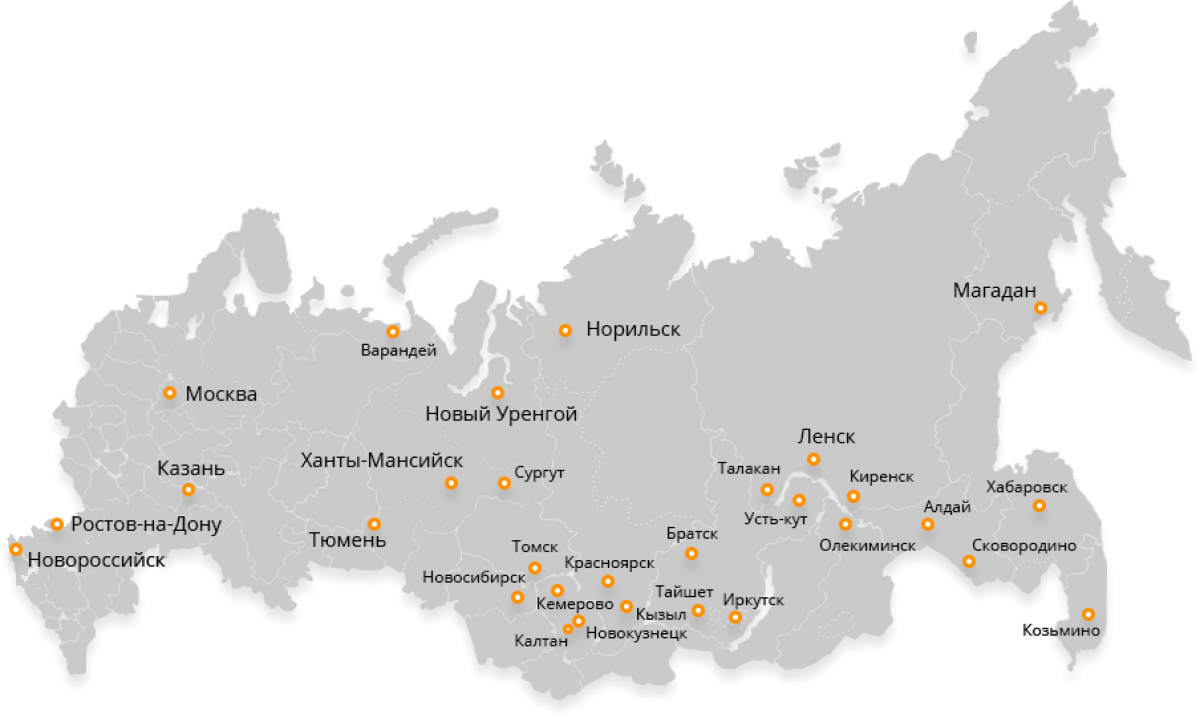 Норильск уренгой карта