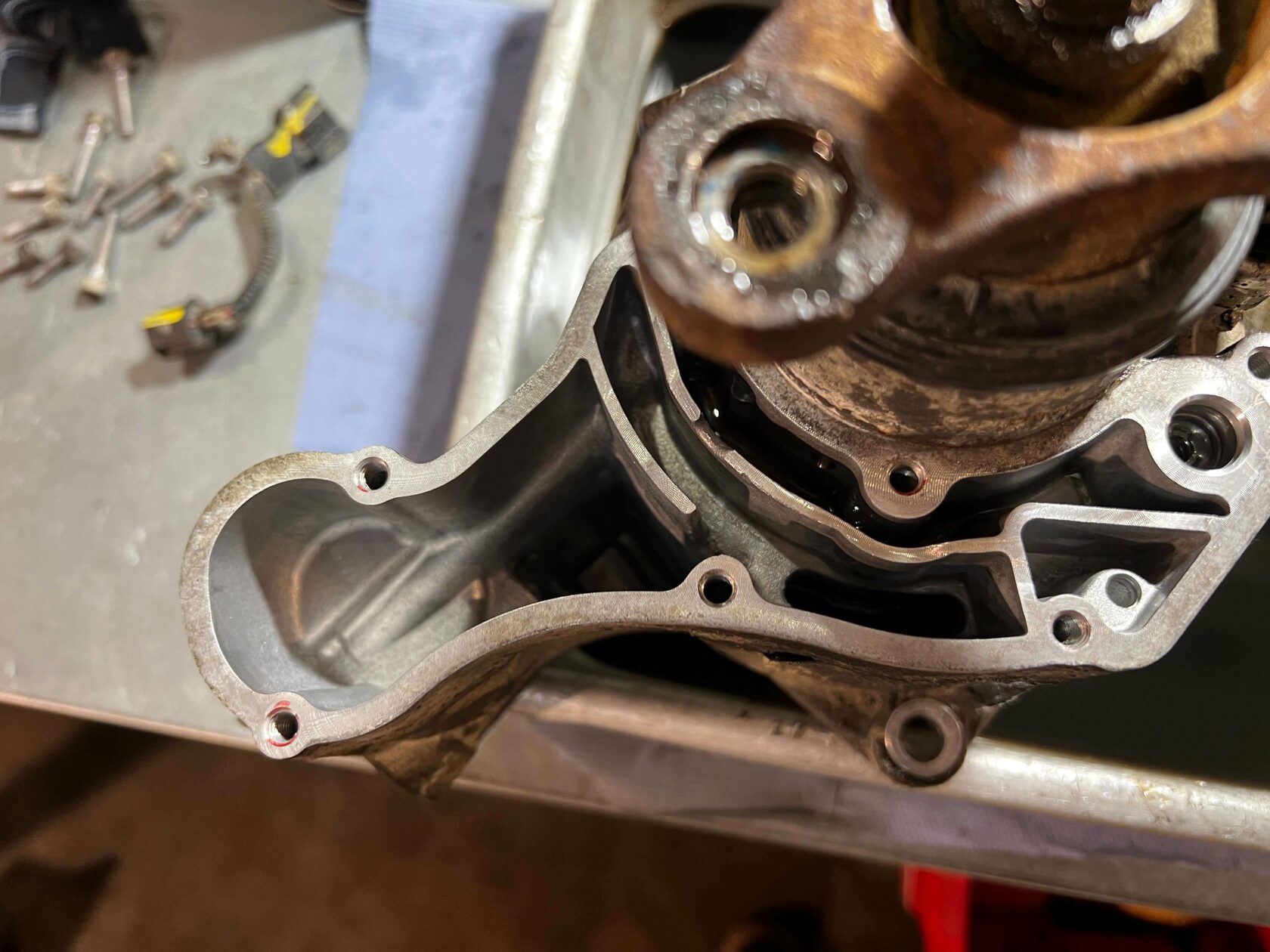 Мойка муфты внутри