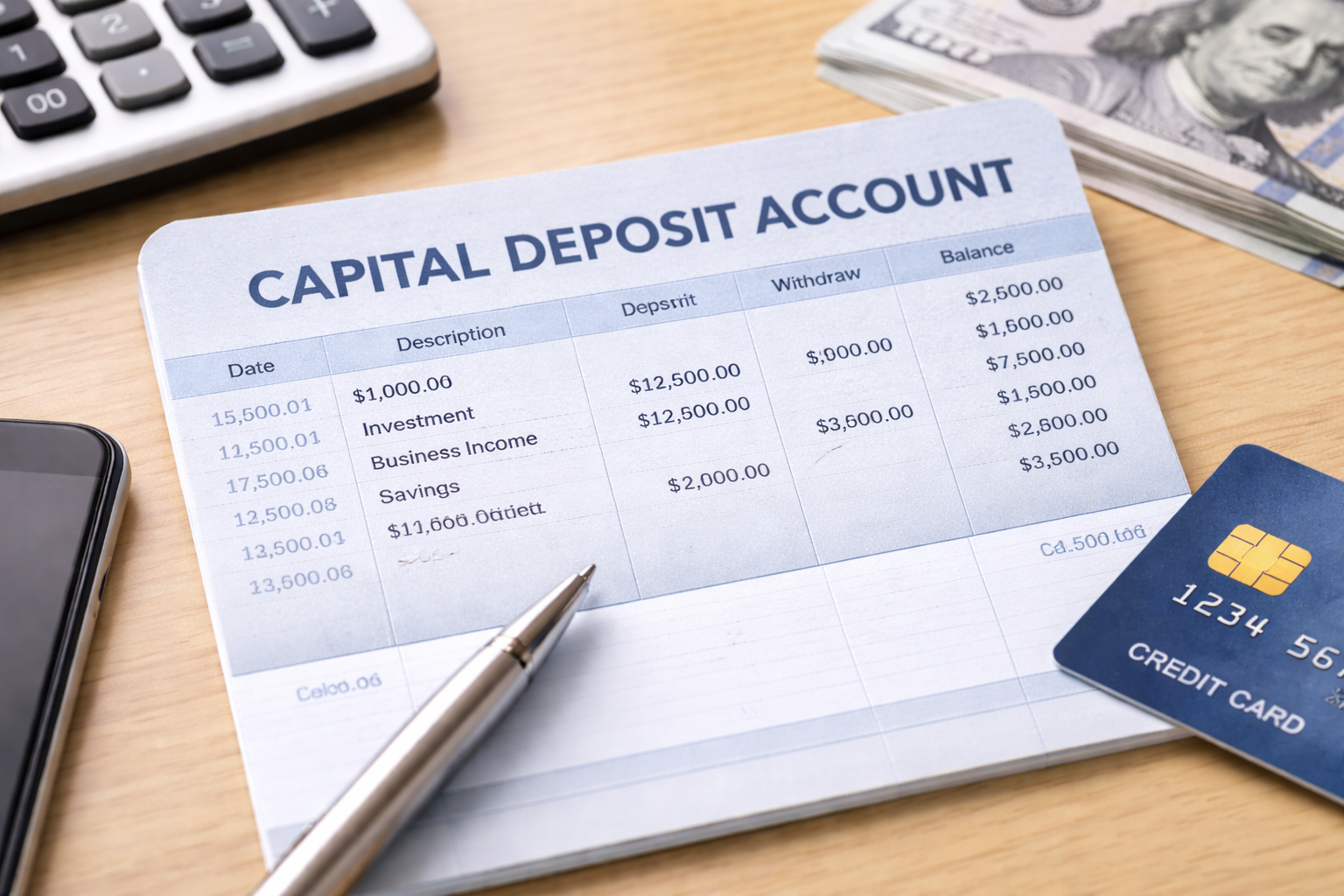 Capital deposit account Switzerland GmbH bank confirmation DomizilAdresse