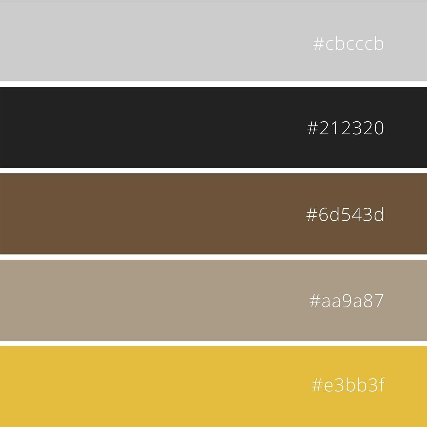 Living room color palette codes