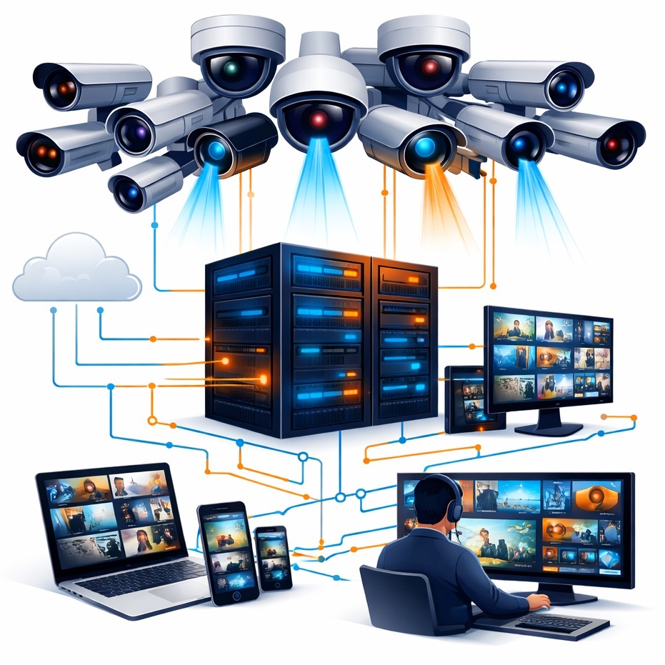 video surveillance network load